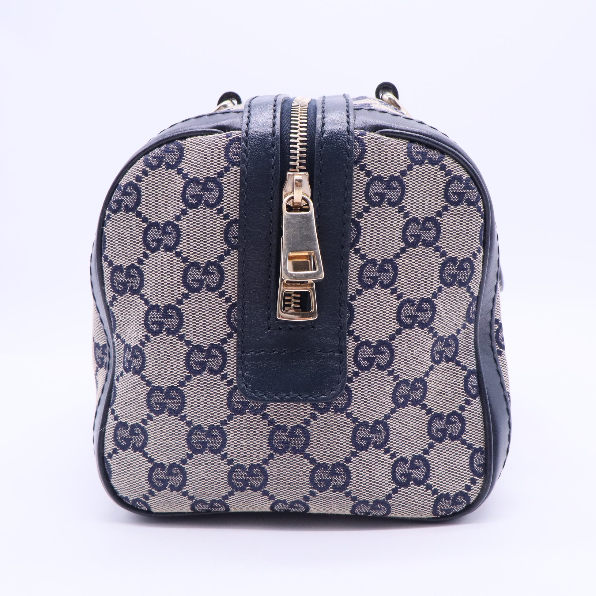 Vintage Web Boston Bag GG Canvas Small B20104