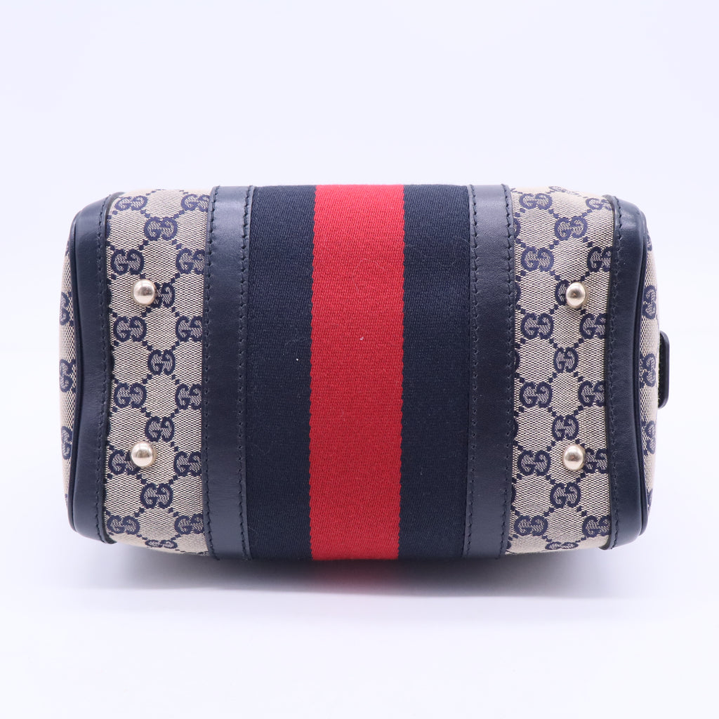 Vintage Web Boston Bag GG Canvas Small B20104