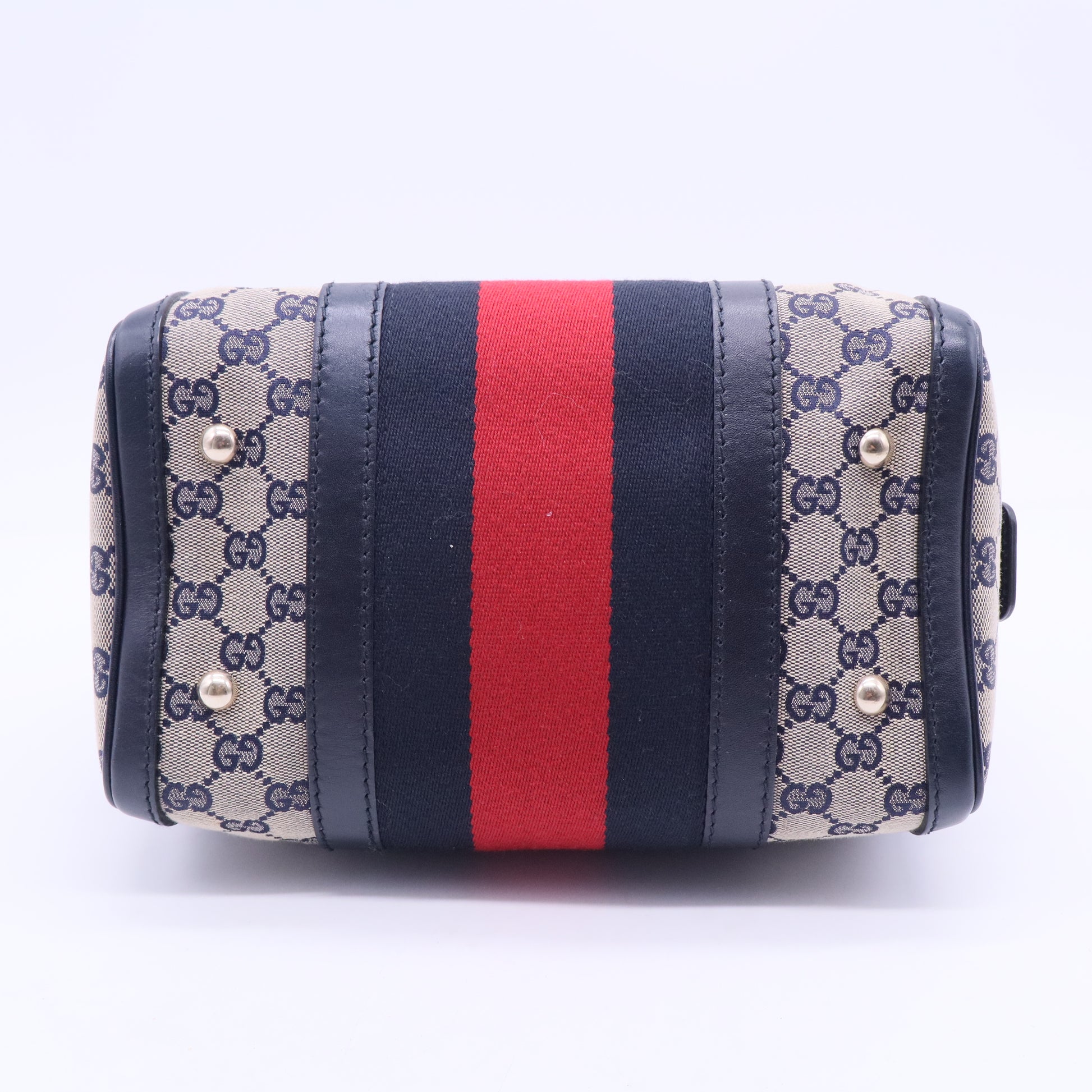 Vintage Web Boston Bag GG Canvas Small B20104