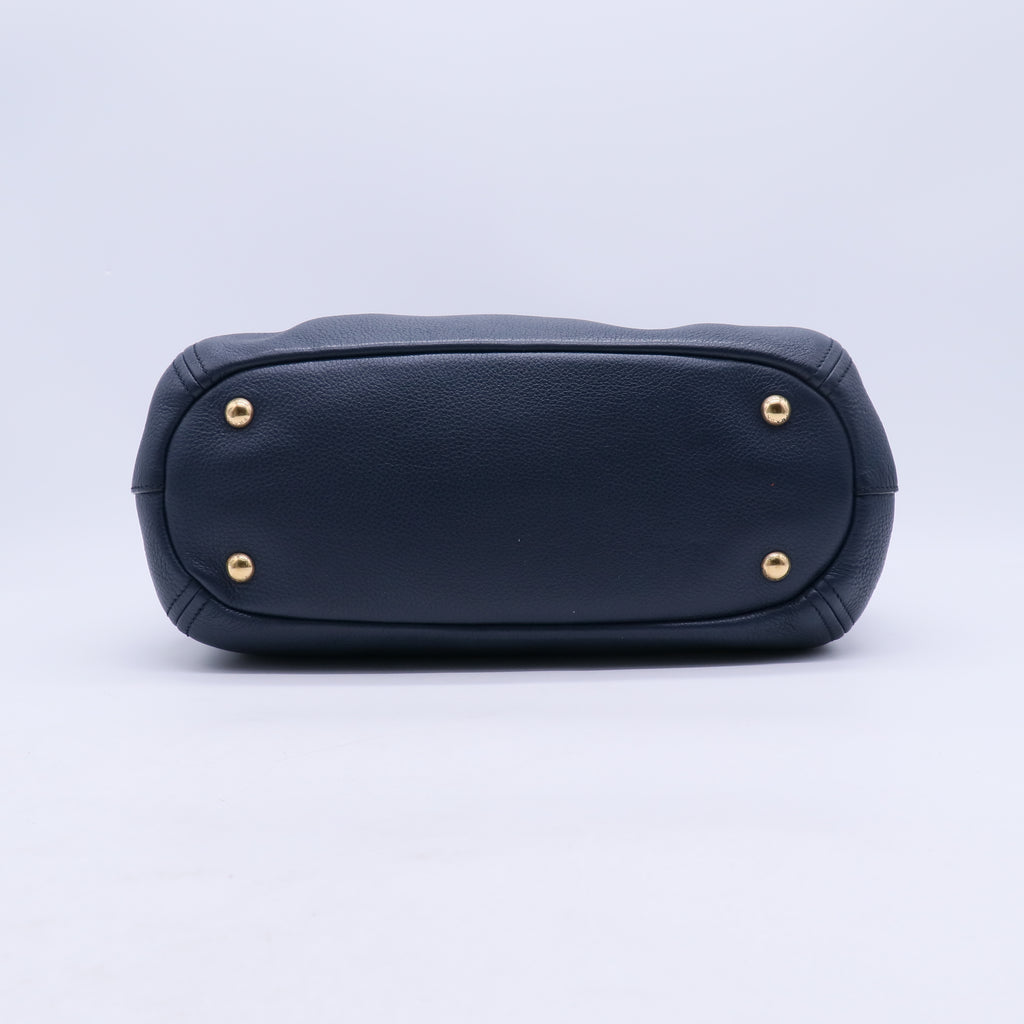 Inchiostro Vitello Daino Leather Tote Bag B21821