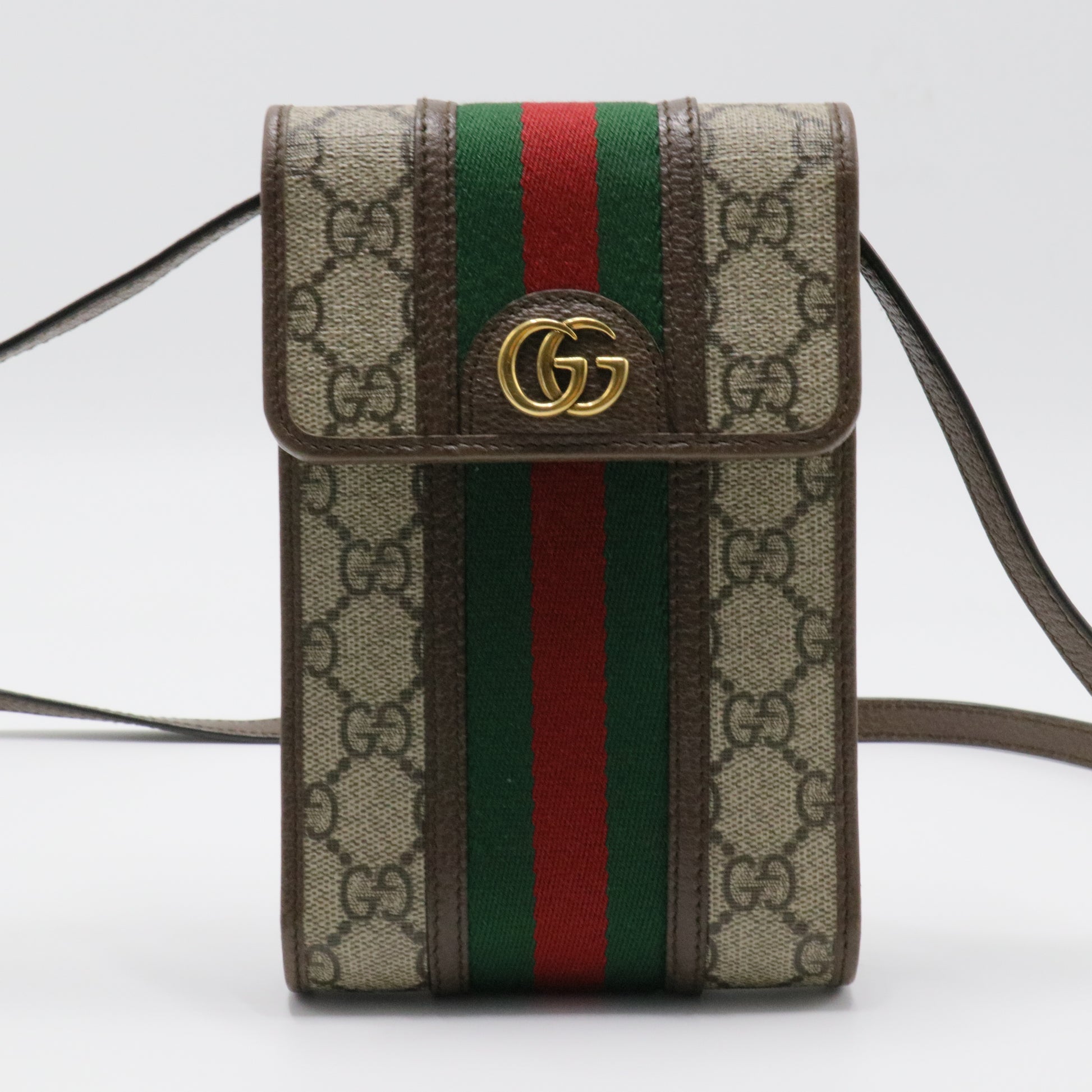 GG Supreme Monogram Web Mini Ophidia Crossbody Bag