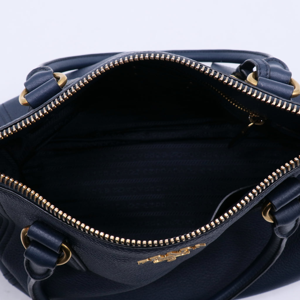 Inchiostro Vitello Daino Leather Tote Bag B21821