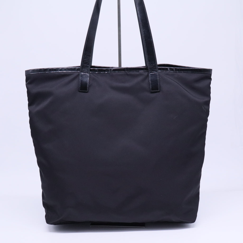 Tessuto Nylon Shopping Tote Black