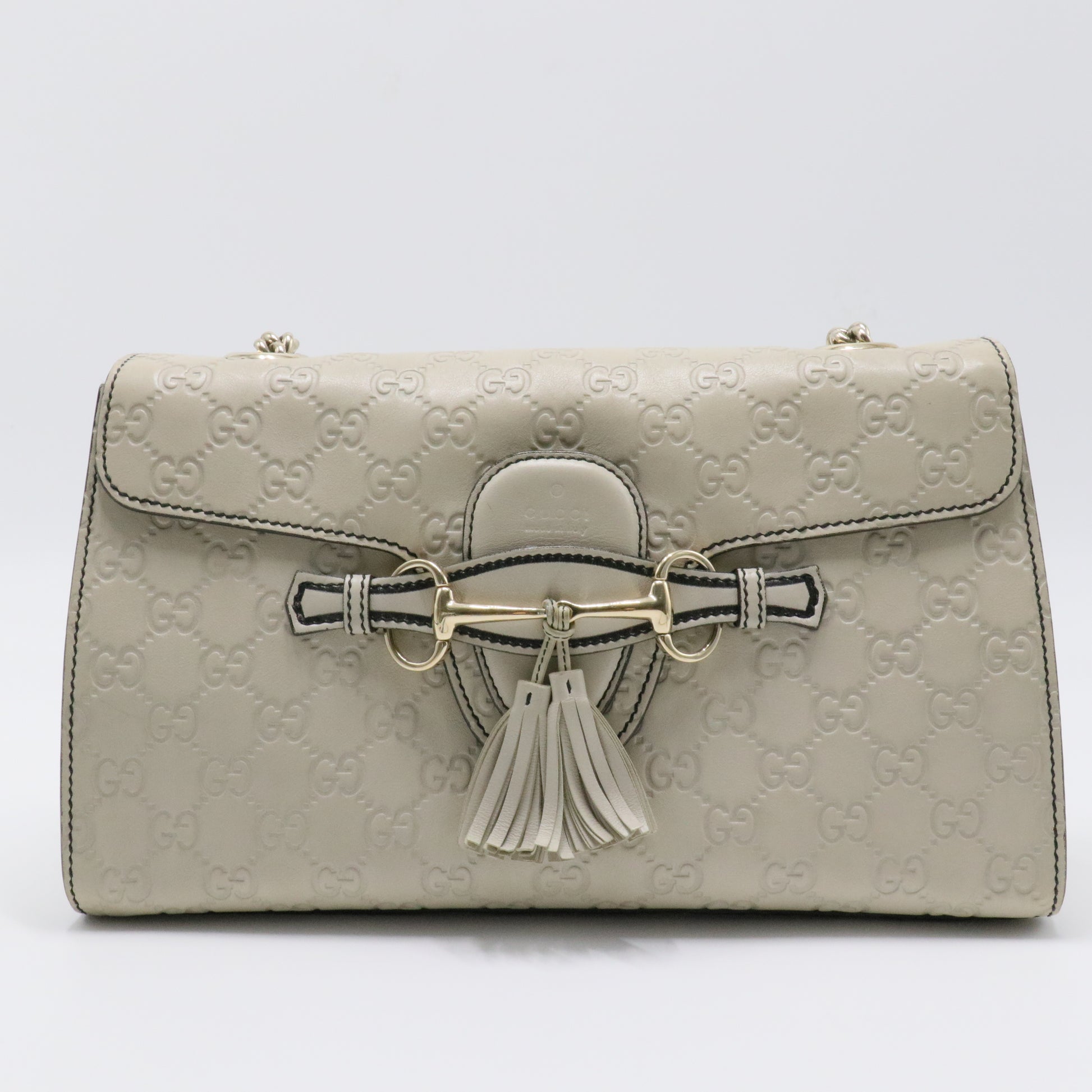 Emily Chain Flap Bag Microguccissima Leather Medium