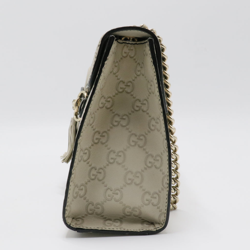 Emily Chain Flap Bag Microguccissima Leather Medium