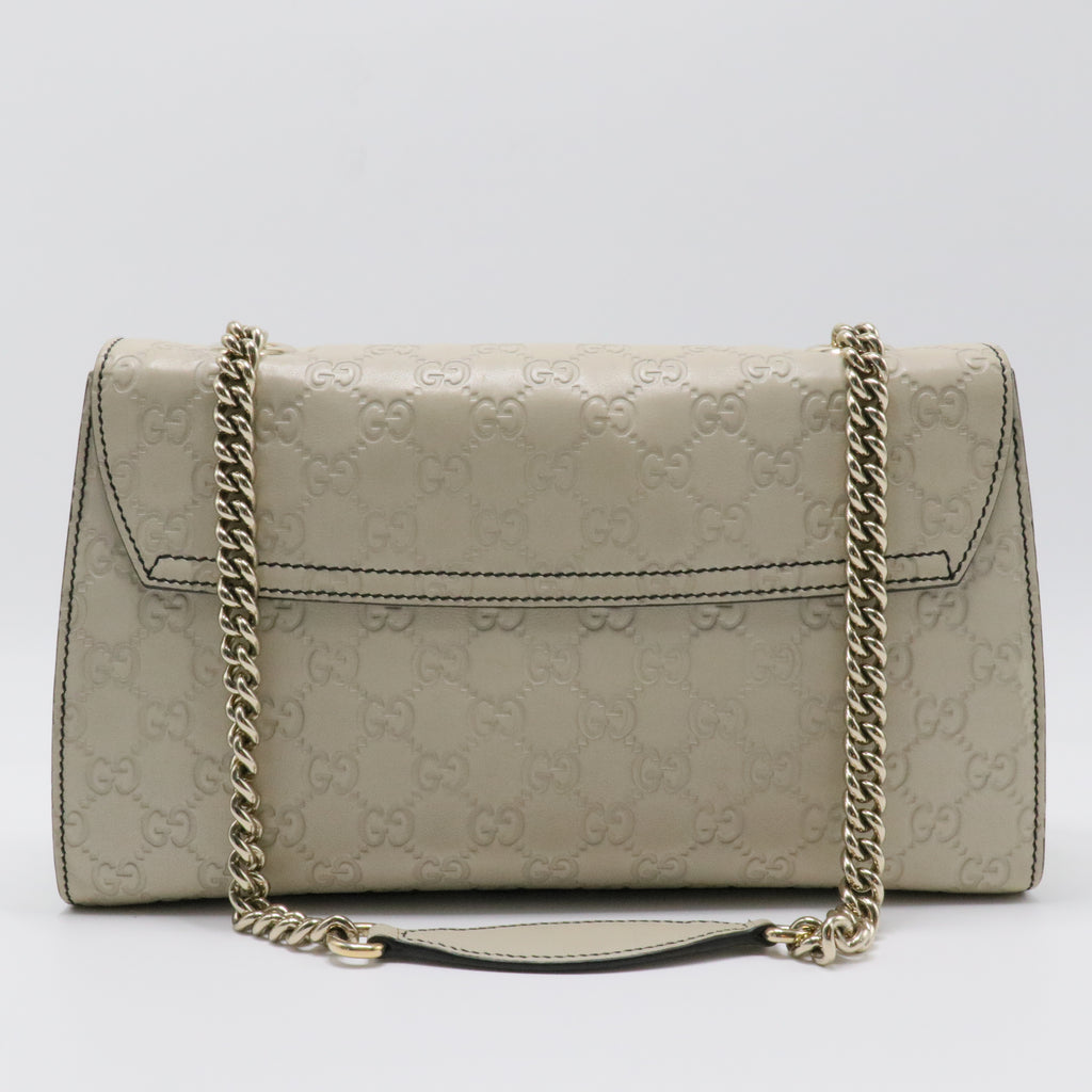 Emily Chain Flap Bag Microguccissima Leather Medium