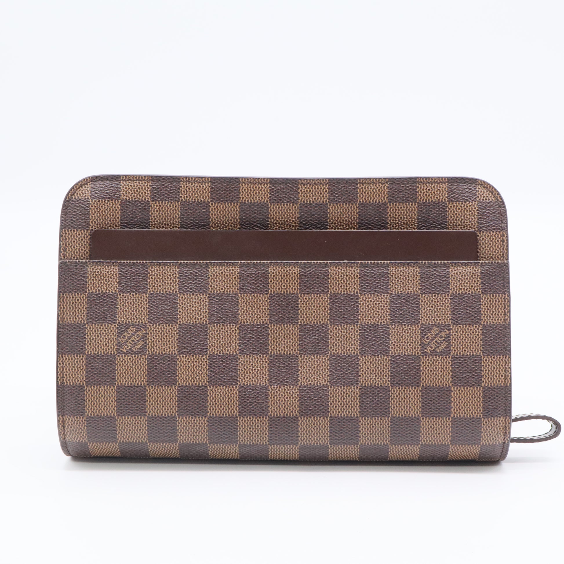 Louis Vuitton Damier Canvas Saint Louis Pochette Clutch Bag twins W20546