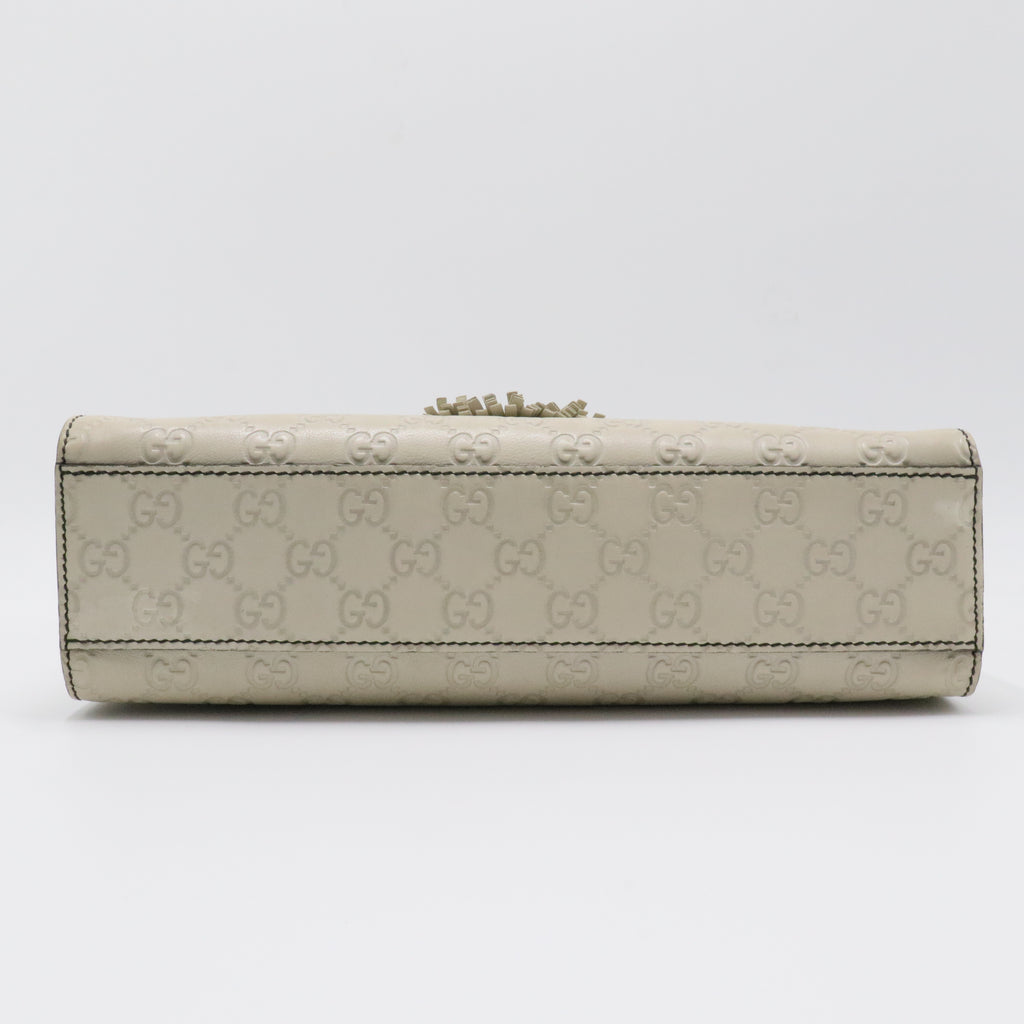 Emily Chain Flap Bag Microguccissima Leather Medium