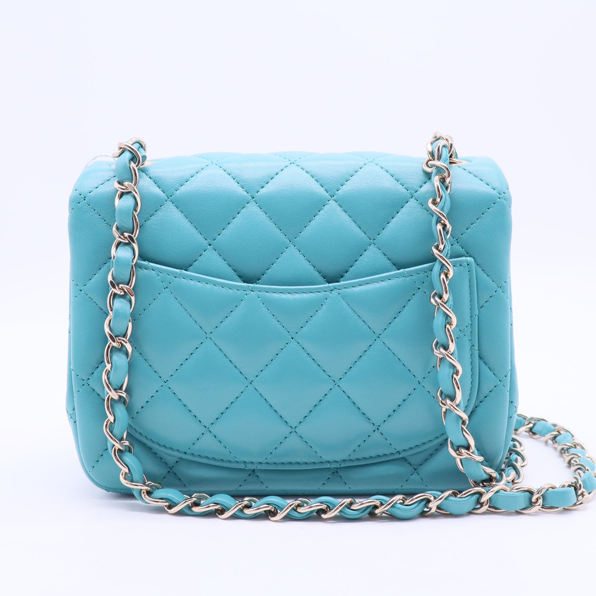 Chanel Square Classic Single Flap Bag Quilted Lambskin Mini Twins LDJ2623