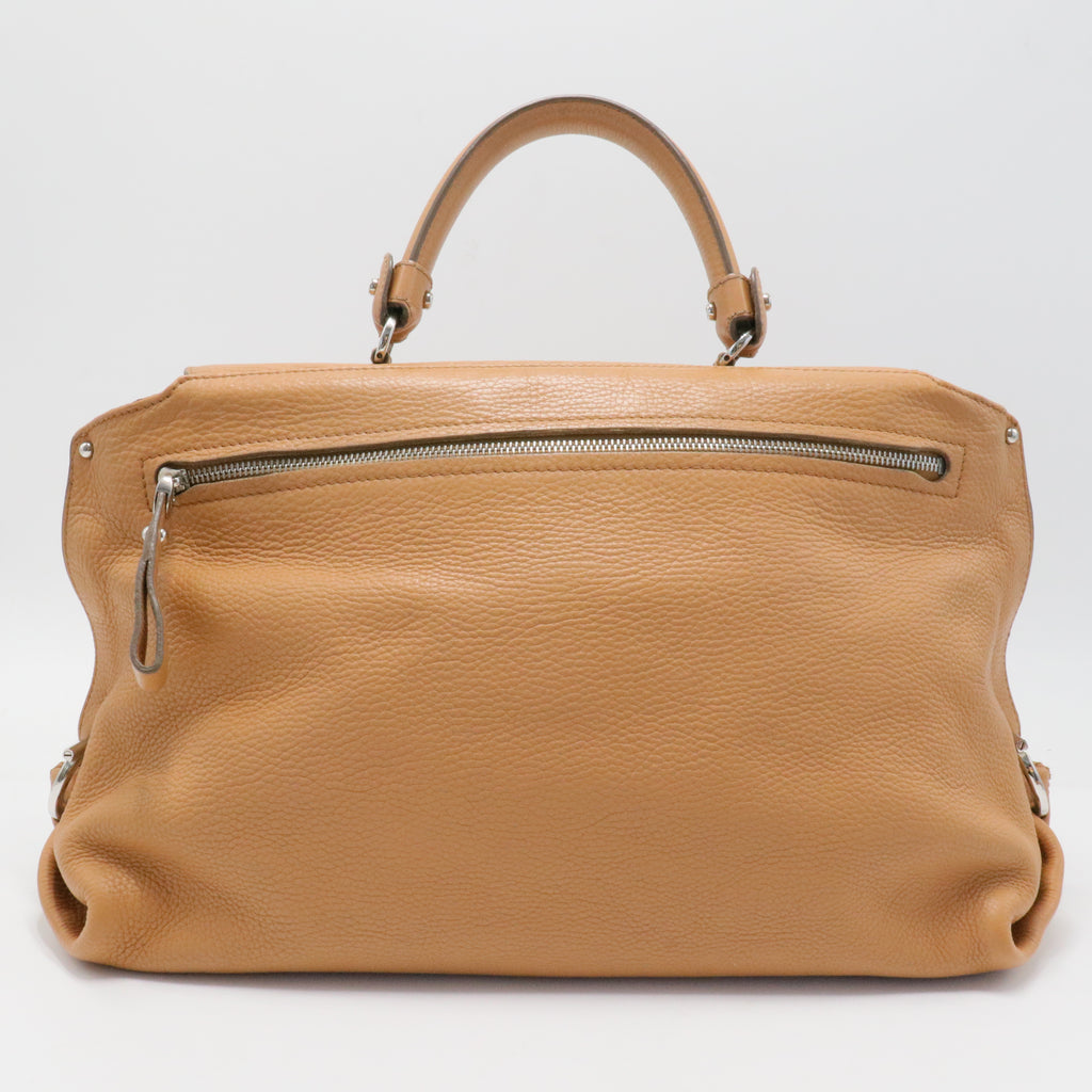 Sofia Satchel Pebbled Leather Medium