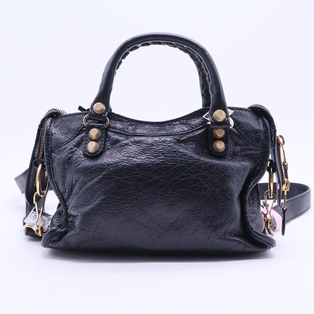 Balenciaga City Classic Studs Bag Leather Small Twins LDJ2627