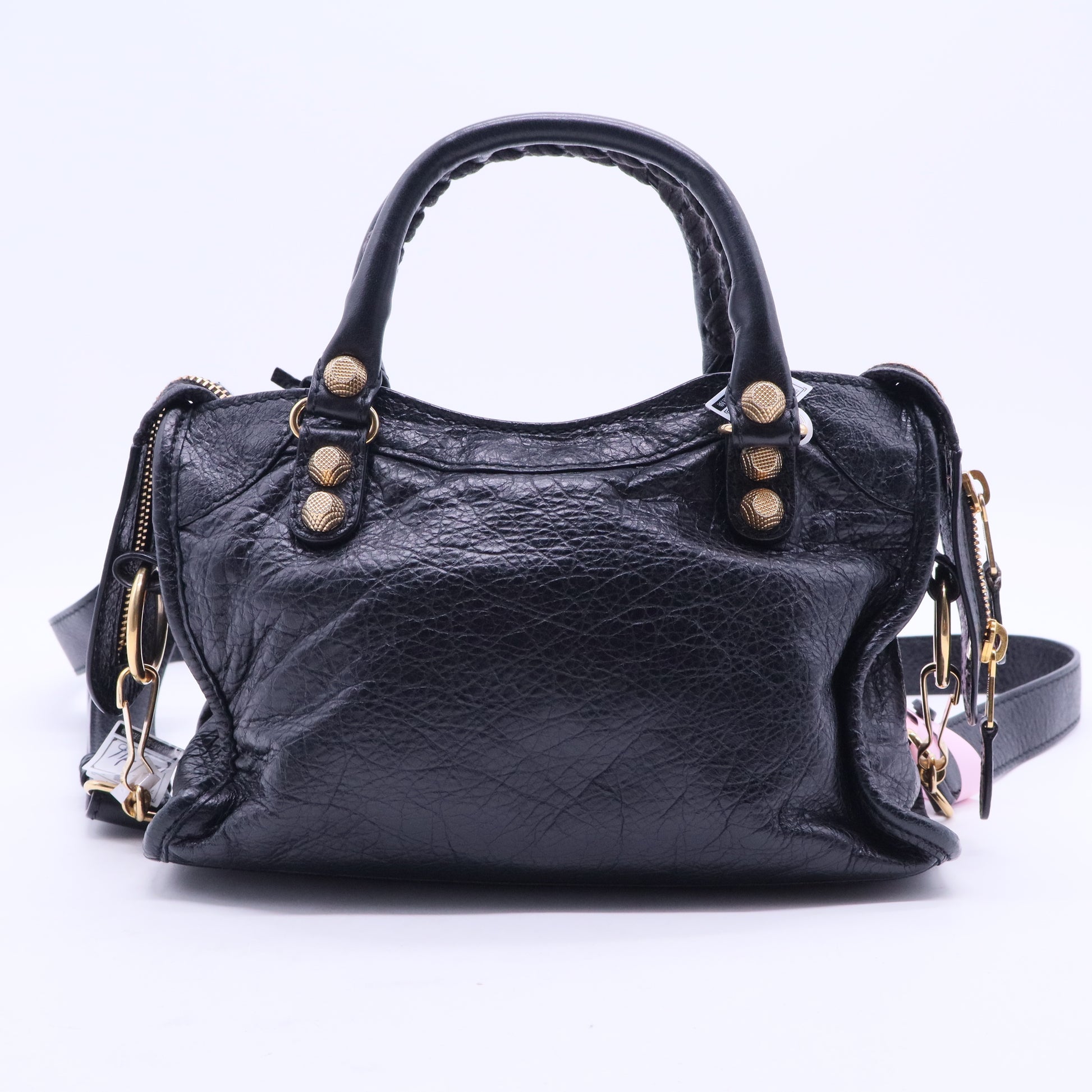 Balenciaga City Classic Studs Bag Leather Small Twins LDJ2627