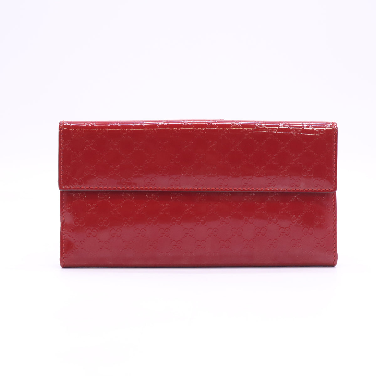Gucci Heart Microguccissima Patent Leather Continental Wallet W23640