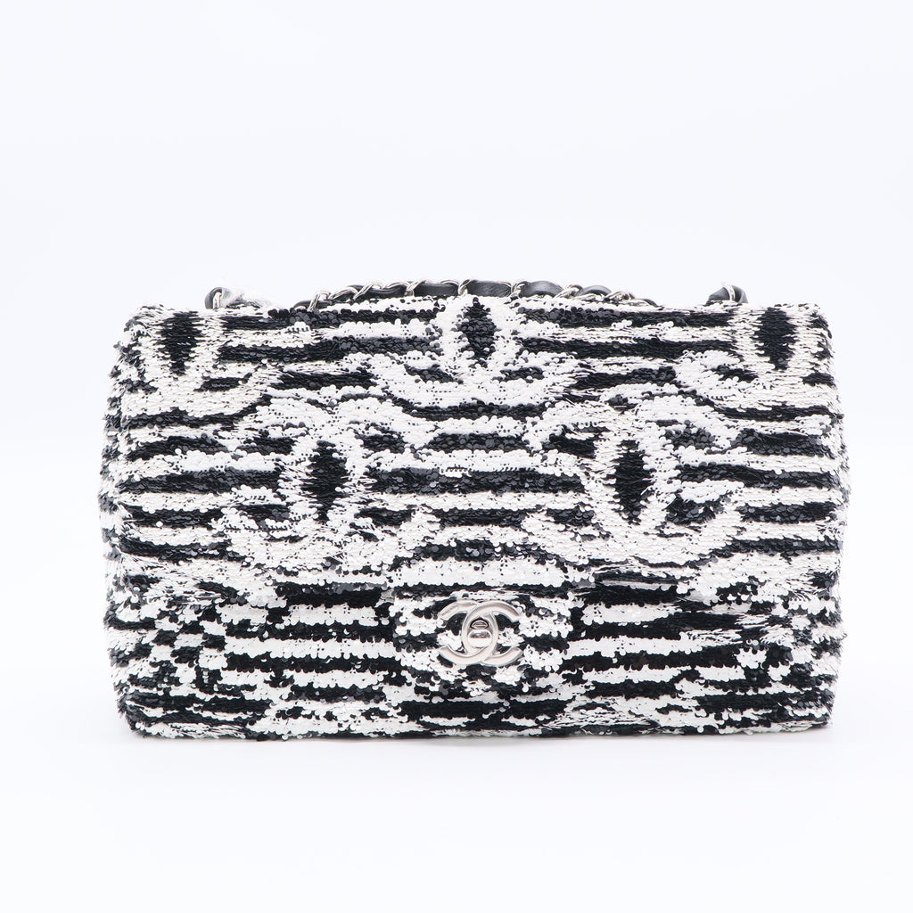 Limited Edition Single Flap Bag Sequins Medium Twins LDJ3366