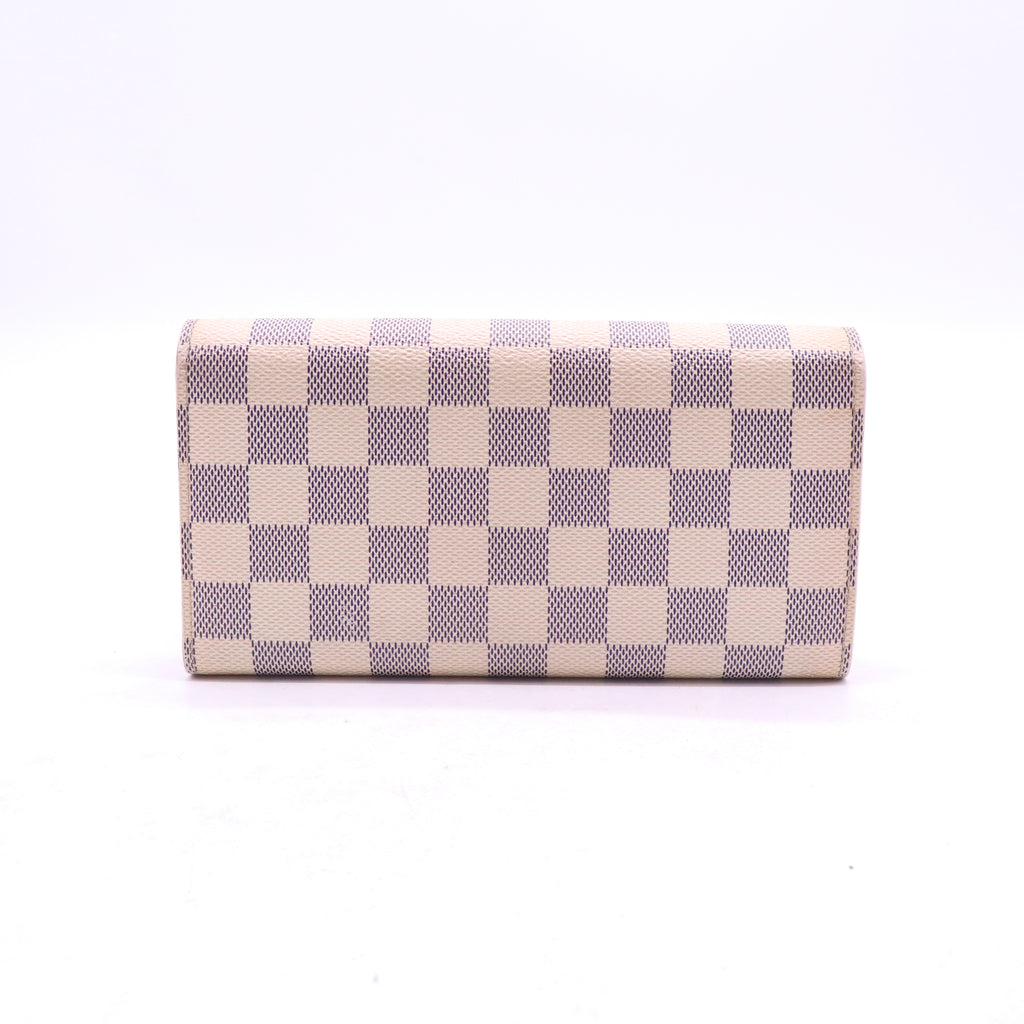 Louis Vuitton Sarah Wallet in Damier Azur Canvas W21302