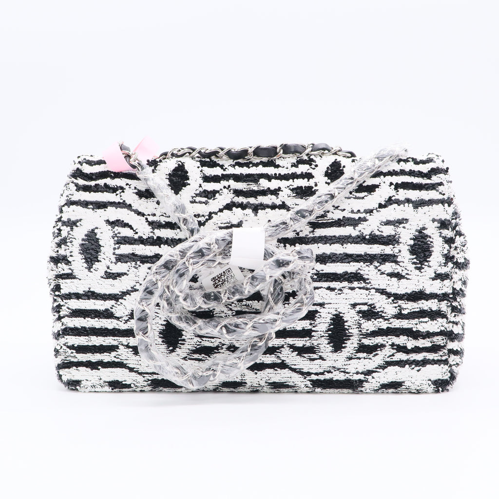 Limited Edition Single Flap Bag Sequins Medium Twins LDJ3366
