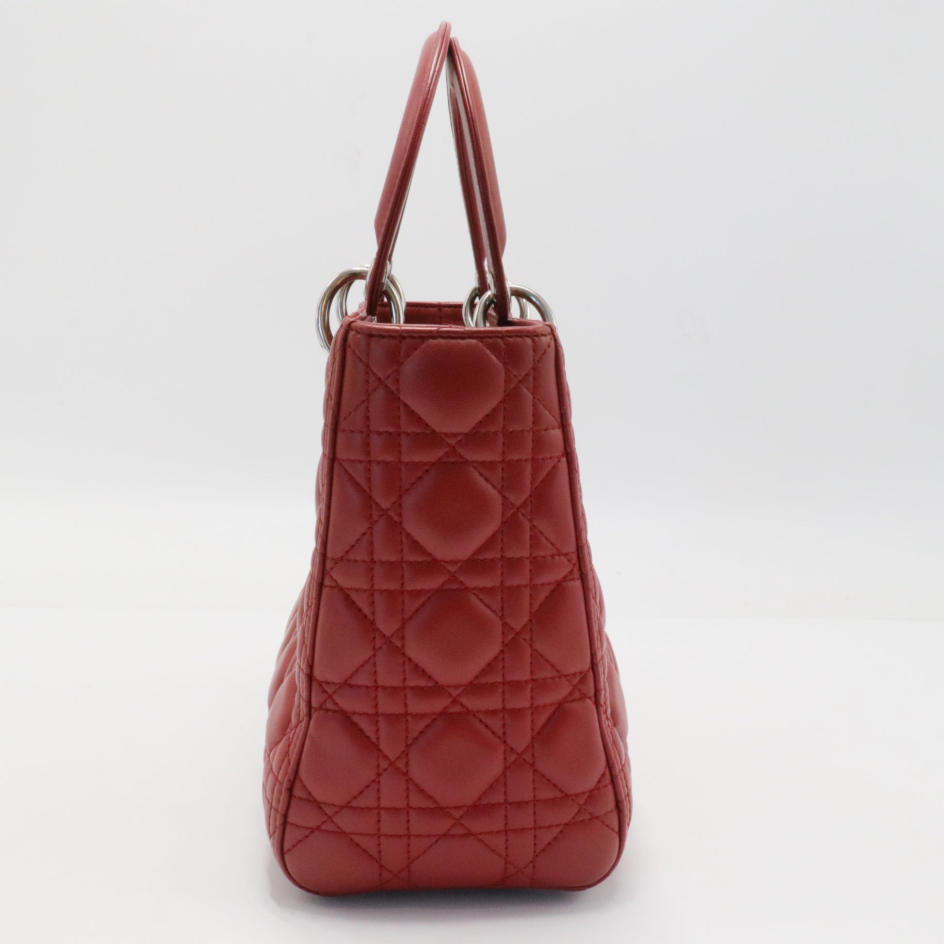 Vintage Lady Dior Bag Cannage Quilt Lambskin Medium