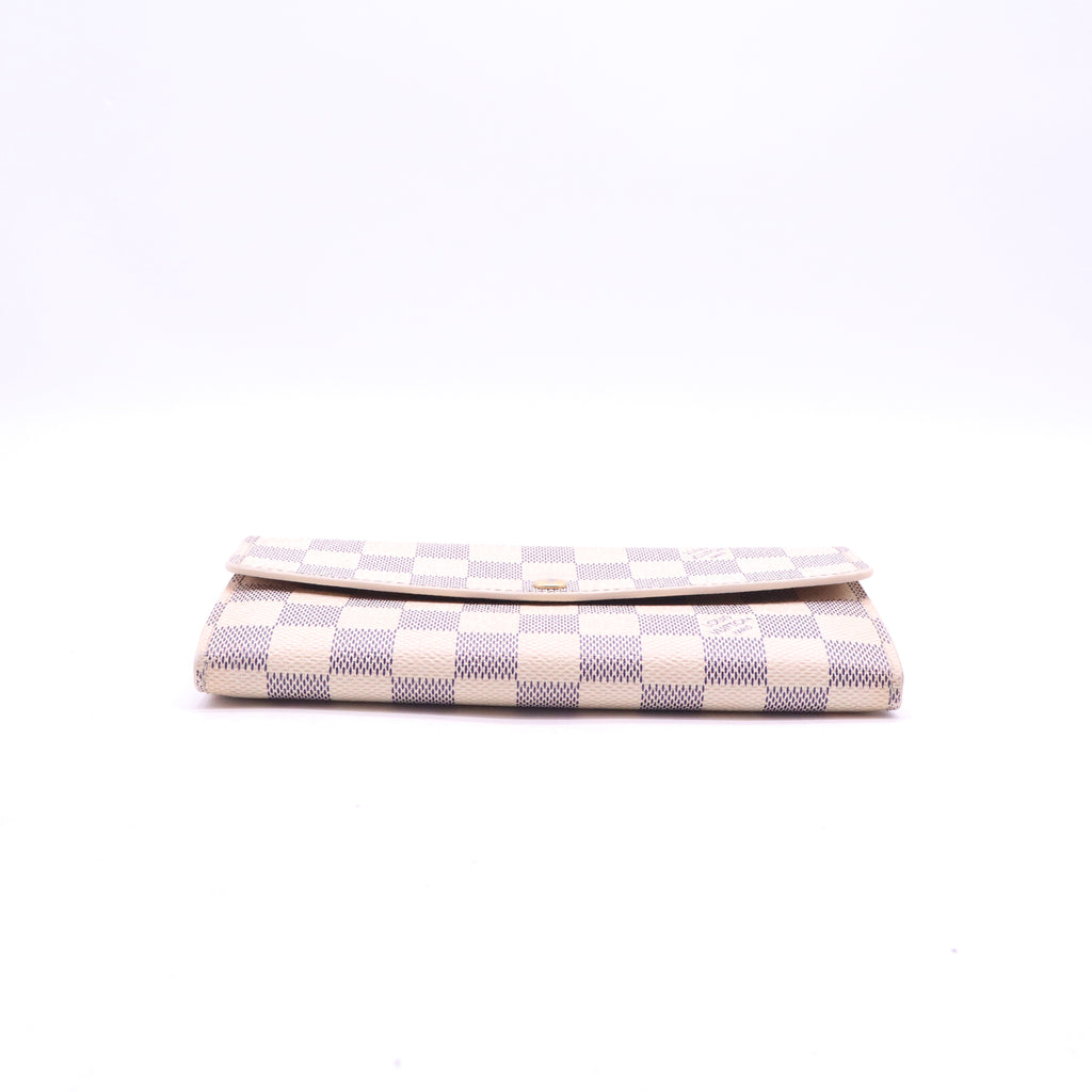 Louis Vuitton Sarah Wallet in Damier Azur Canvas W21302