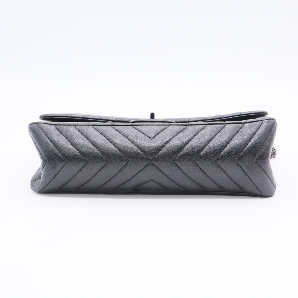 Sheepskin Chevron Quilted 2.55 Reissue 226 Flap So Black Twins LDJ3387