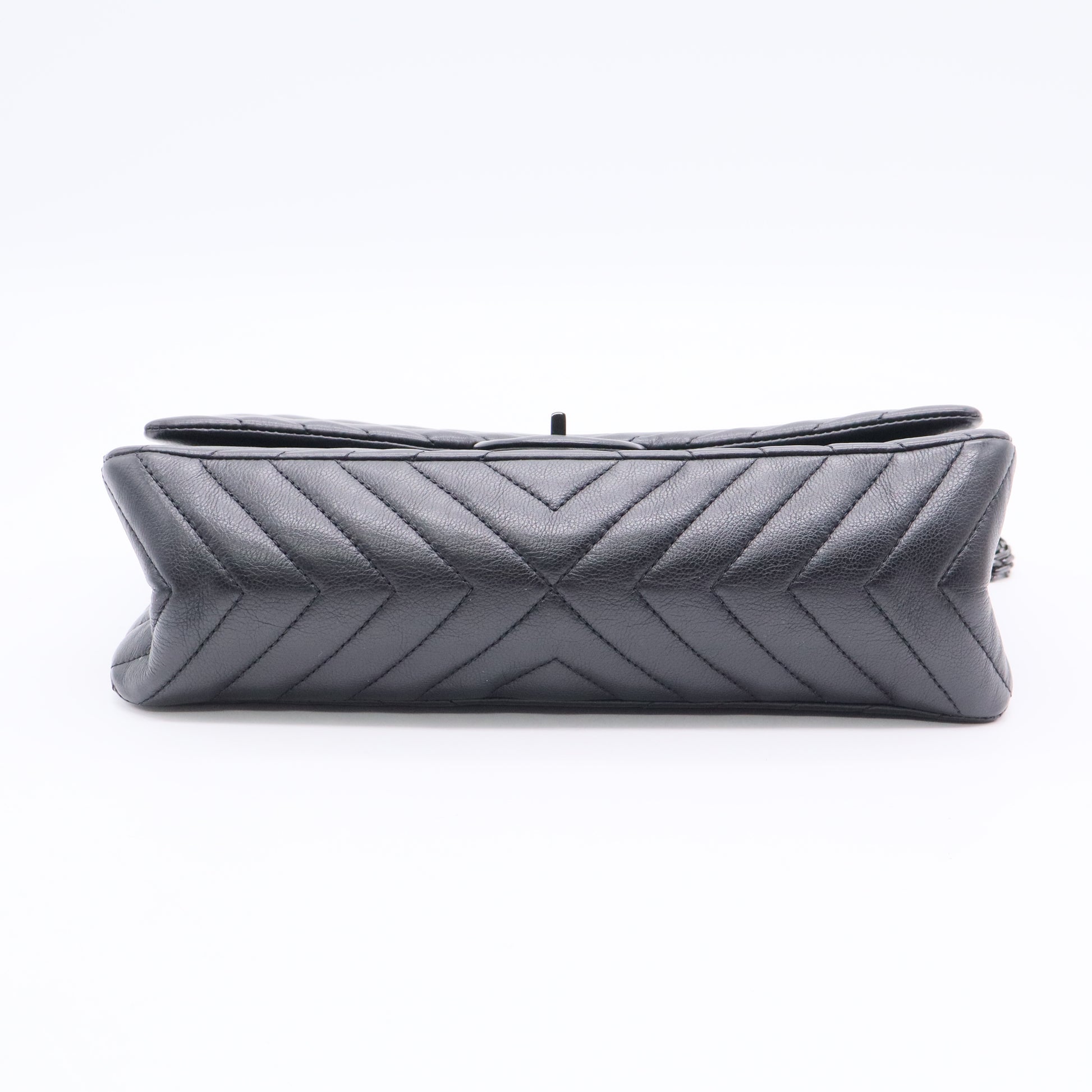 Sheepskin Chevron Quilted 2.55 Reissue 226 Flap So Black Twins LDJ3387