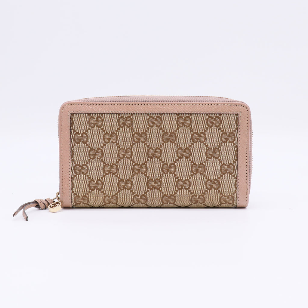 Gucci Bree GG Canvas Zip Around Wallet W22384