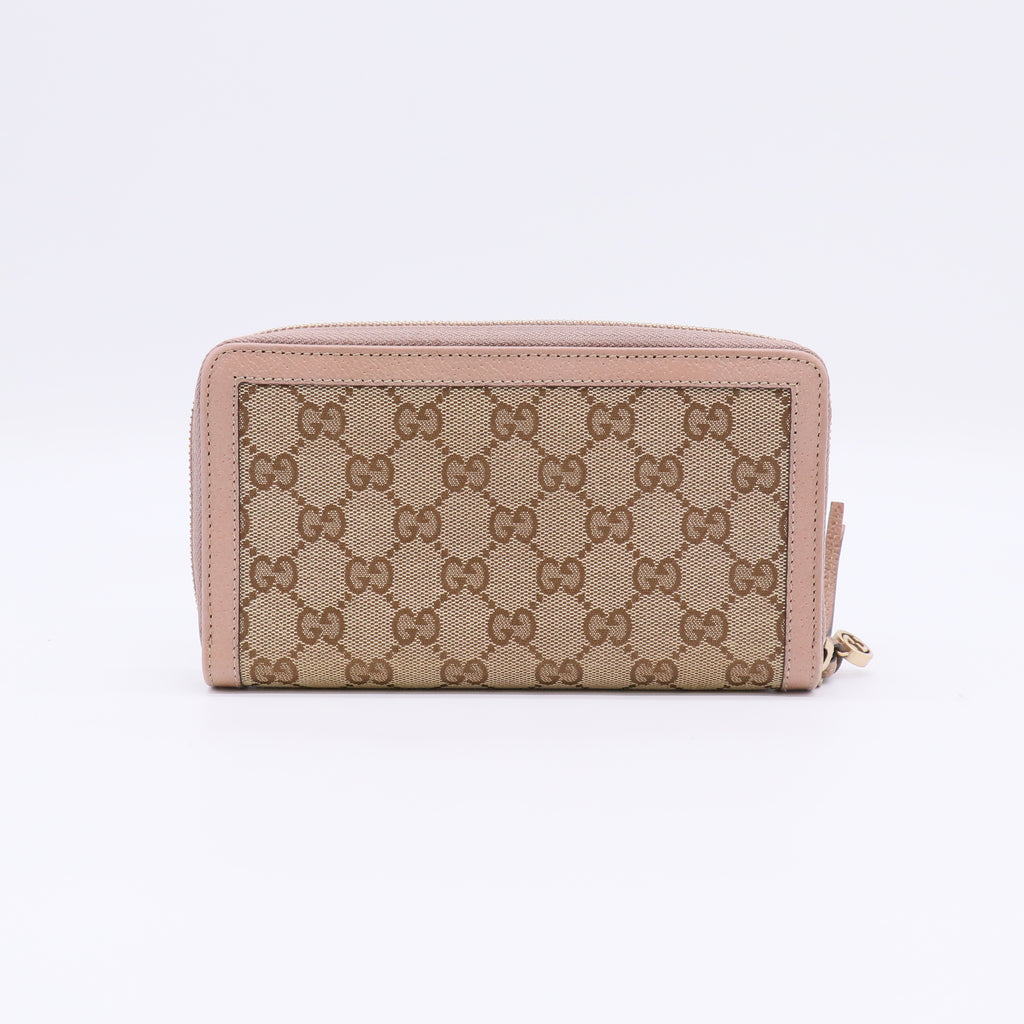 Gucci Bree GG Canvas Zip Around Wallet W22384