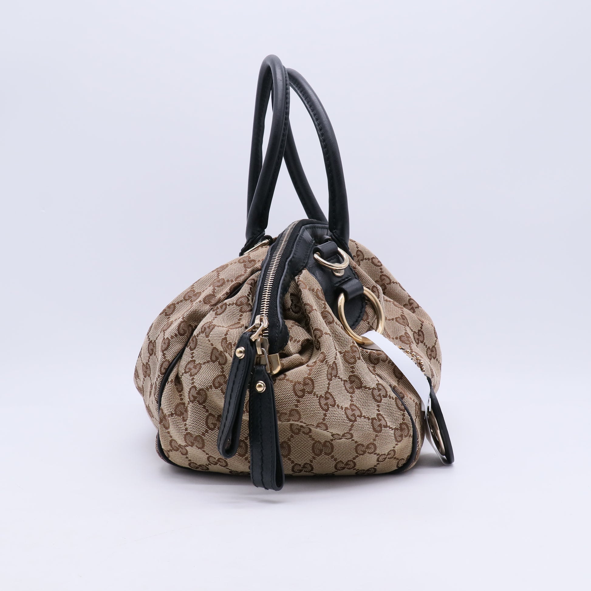 Monogram Medium Sukey Boston Bag Dark Brown B21312