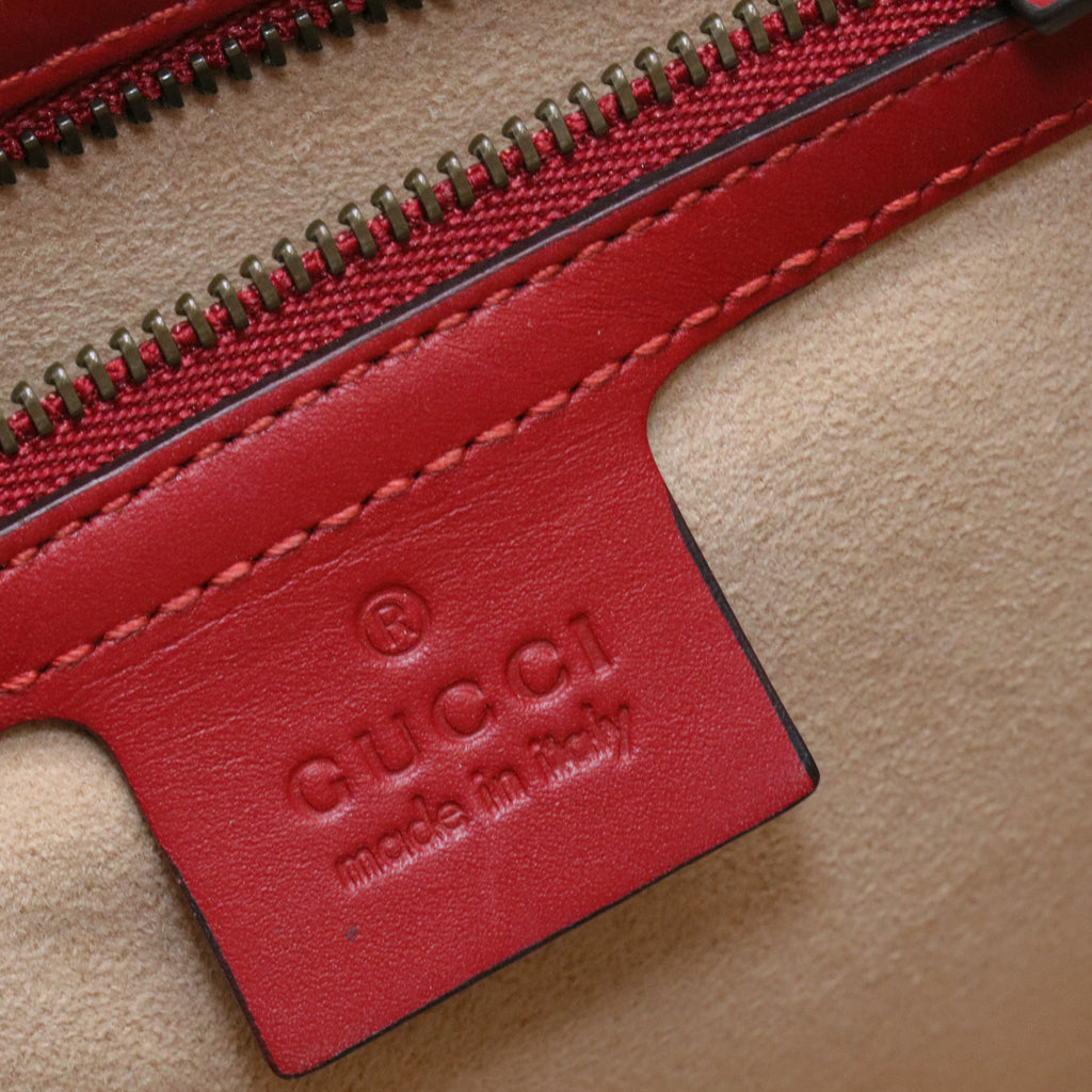 Gucci Multicolor Leather Small Queen Margaret Top Handle Bag