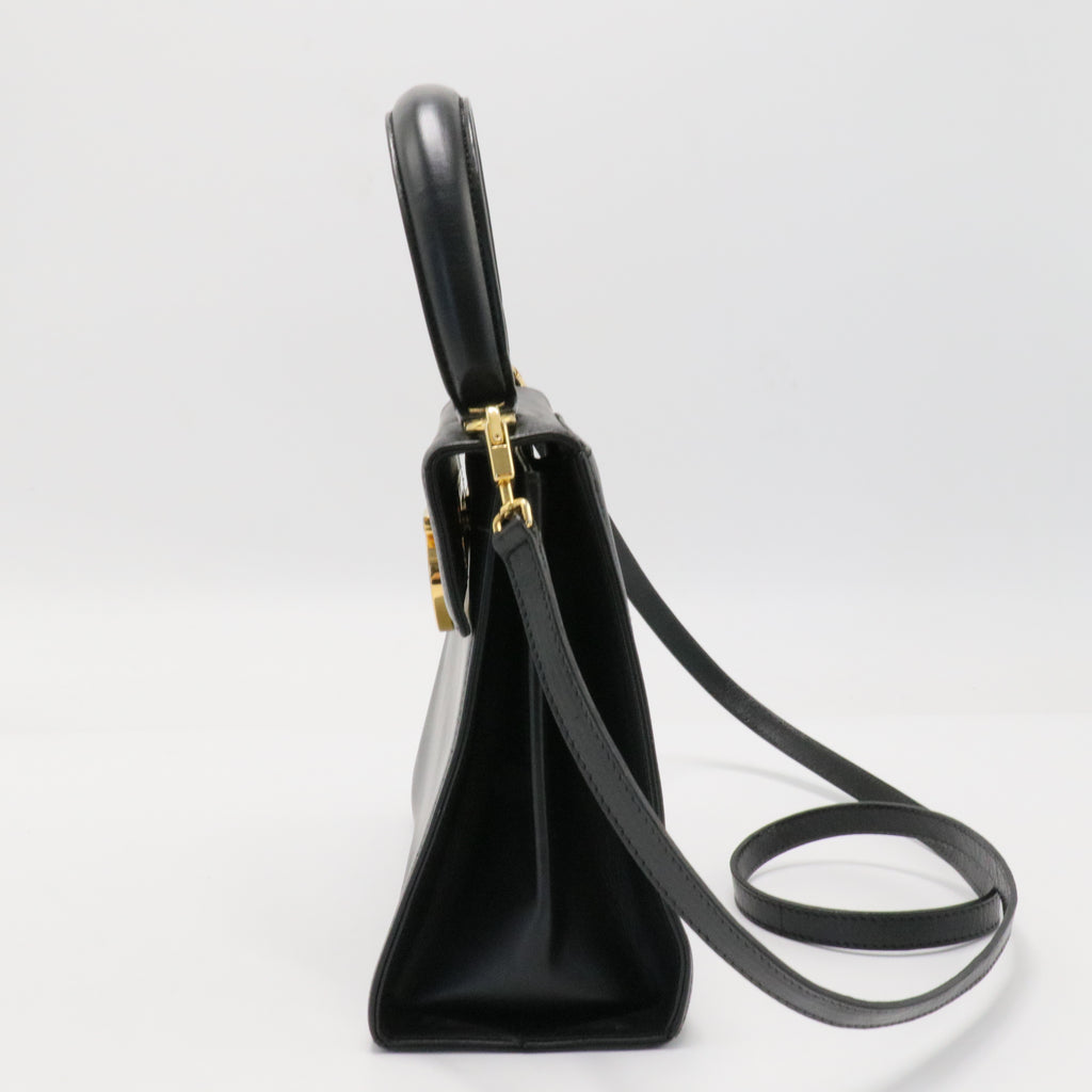 Gancini Convertible Top Handle Bag Leather Mini