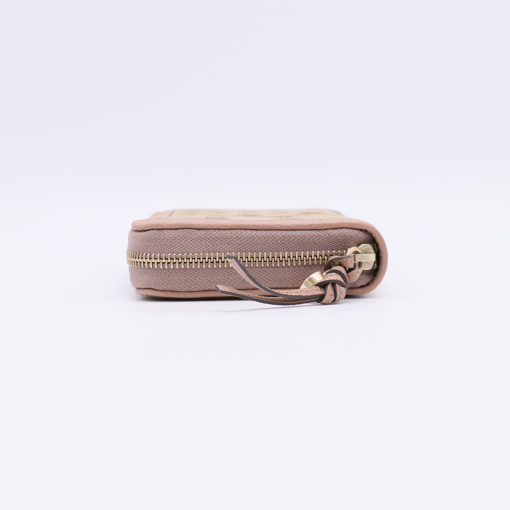 Gucci Bree GG Canvas Zip Around Wallet W22384