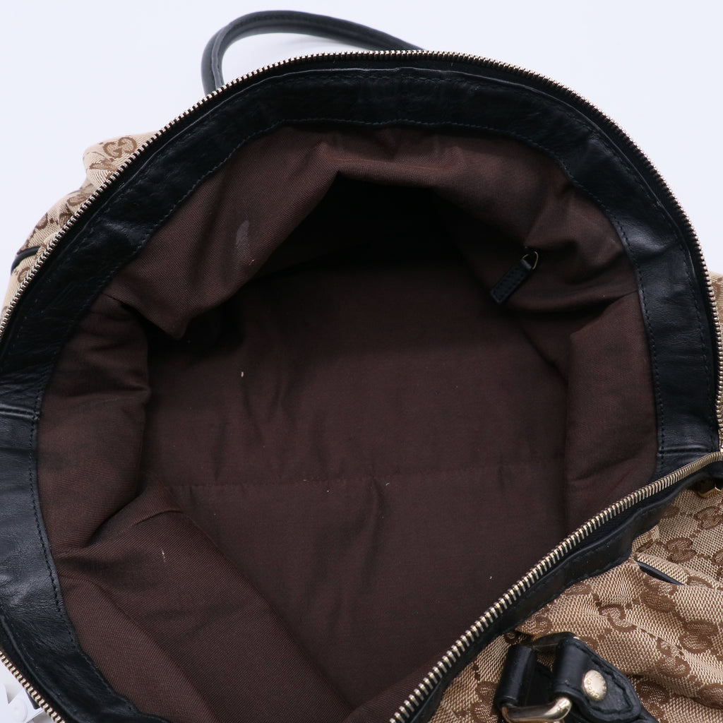 Monogram Medium Sukey Boston Bag Dark Brown B21312
