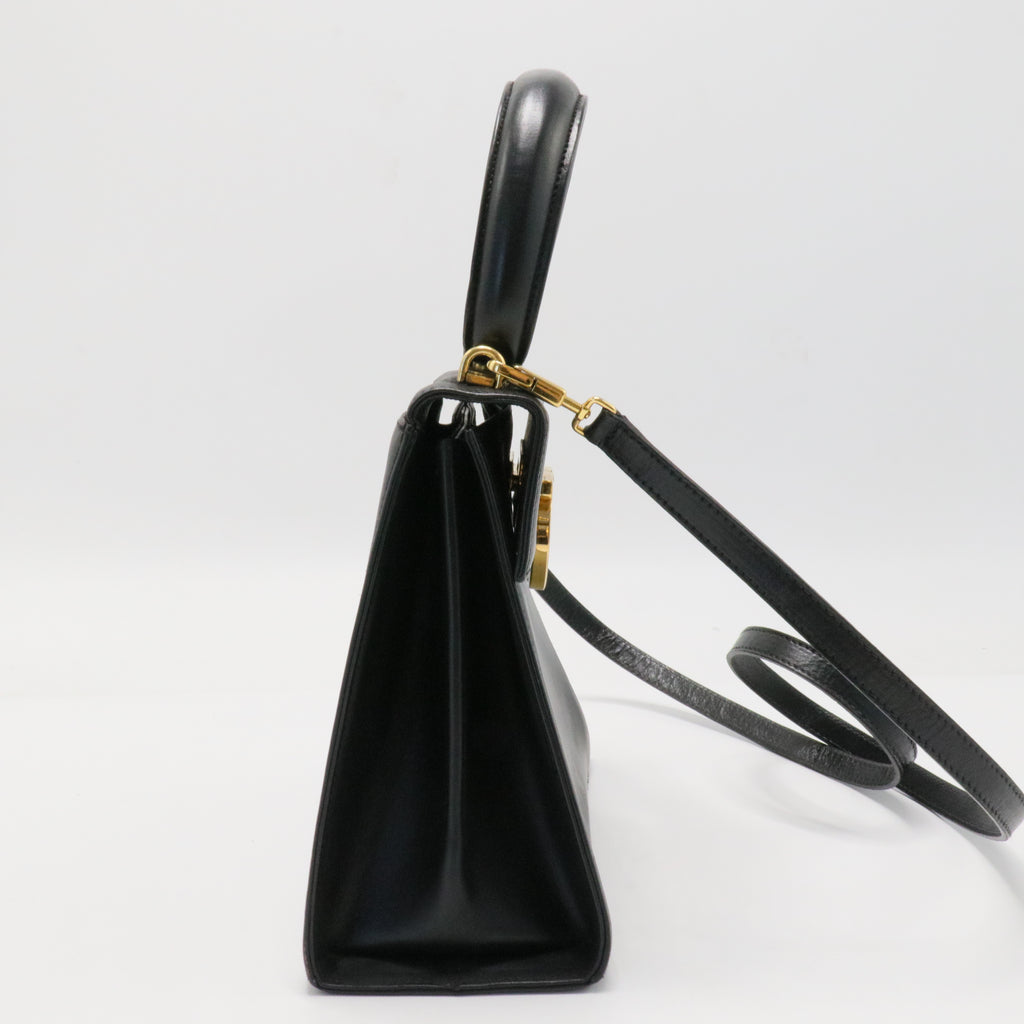Gancini Convertible Top Handle Bag Leather Mini