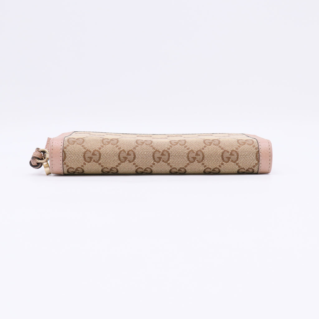 Gucci Bree GG Canvas Zip Around Wallet W22384