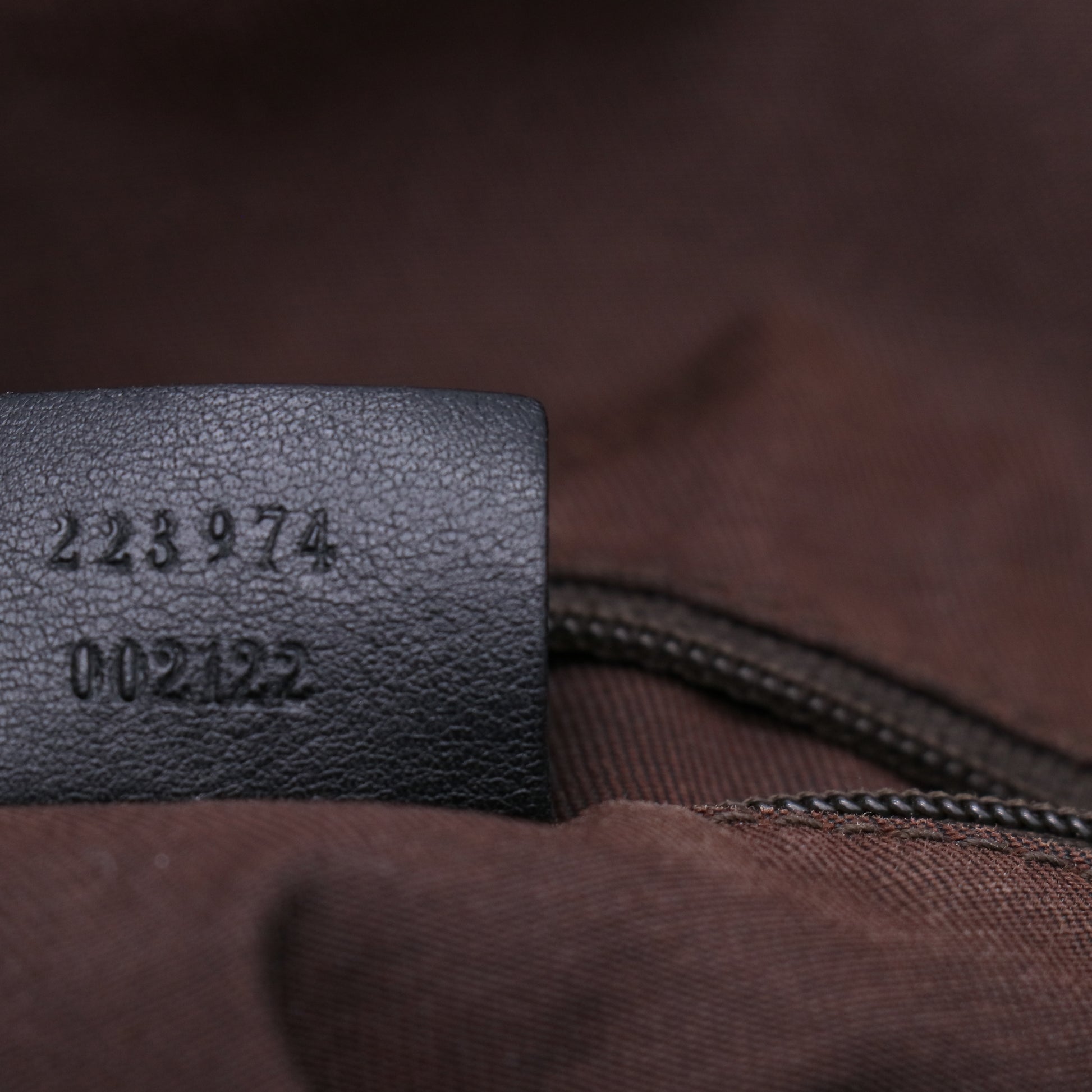 Monogram Medium Sukey Boston Bag Dark Brown B21312