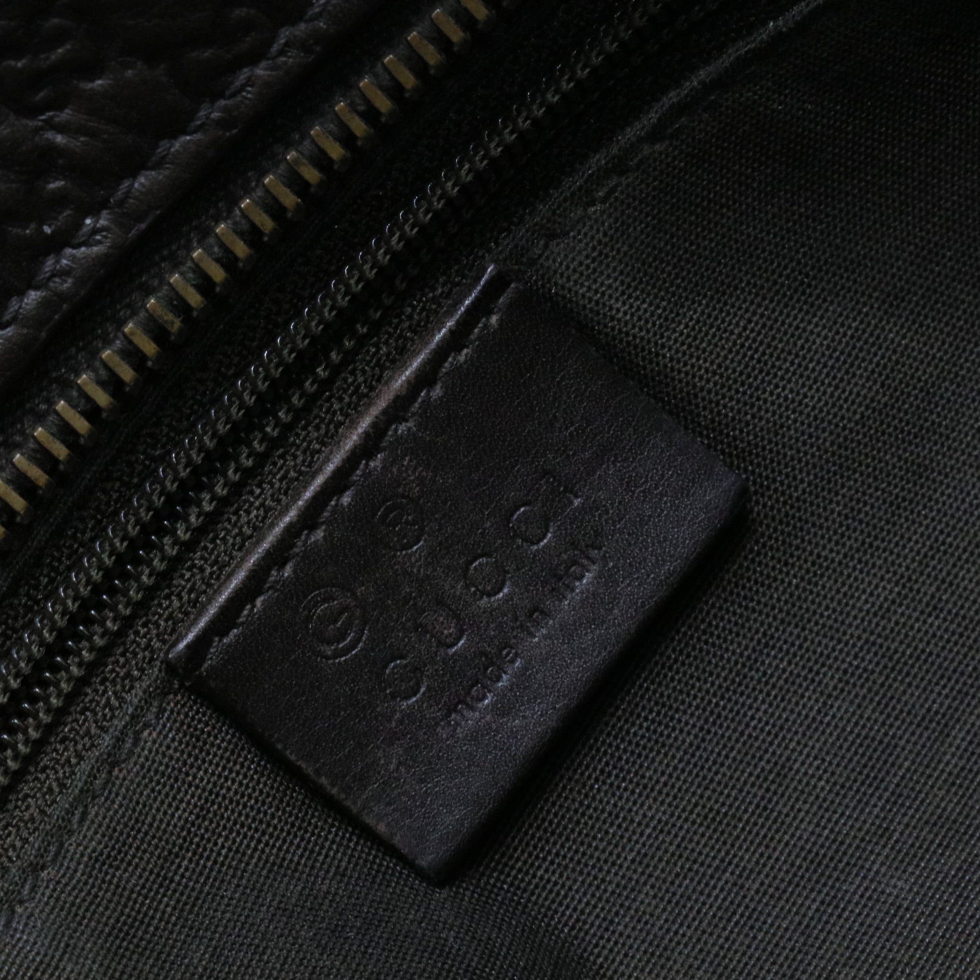 Micro Guccissima Second Bag Clutch Handbag Black
