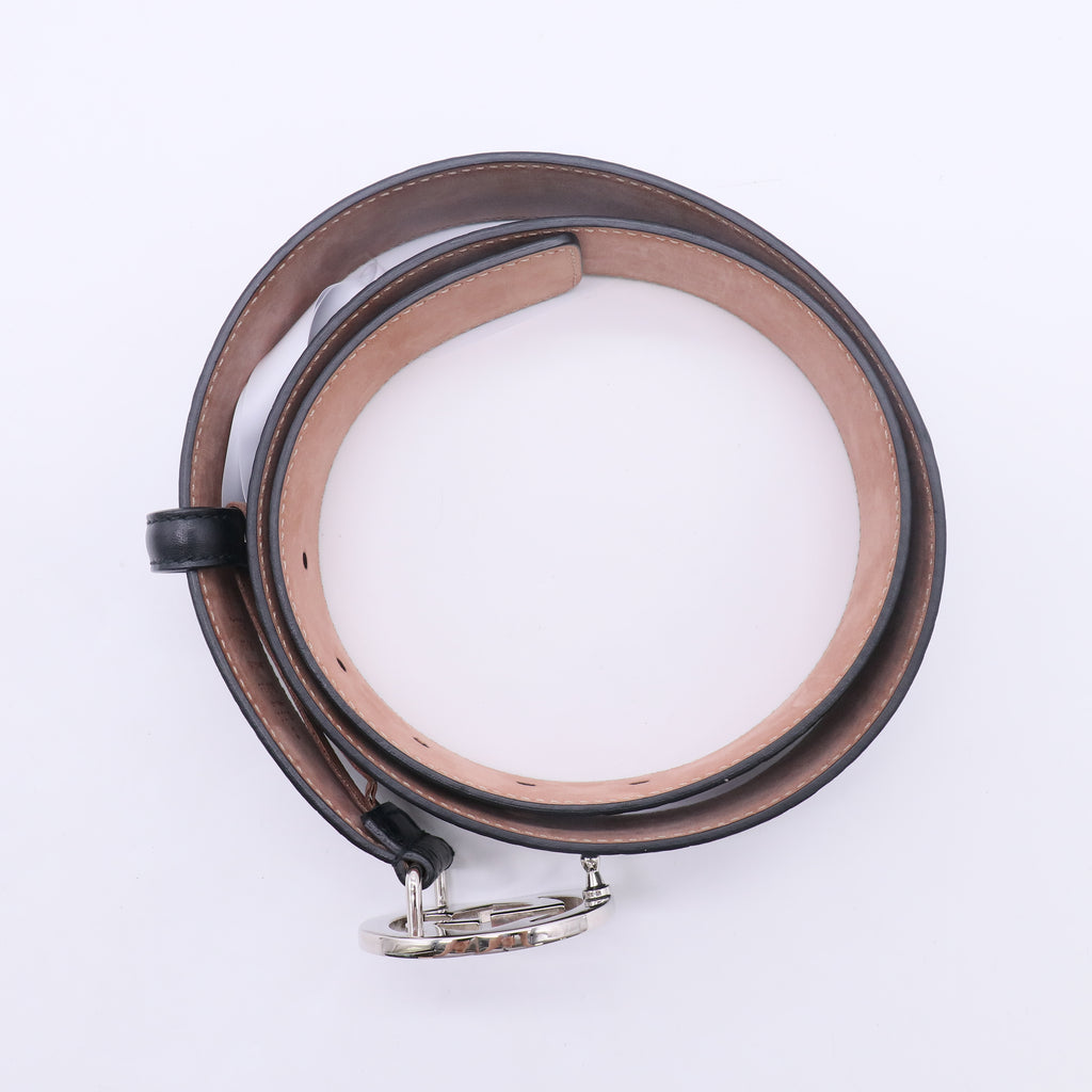 Gucci Signature Leather Belt with Interlocking G Buckle W22920