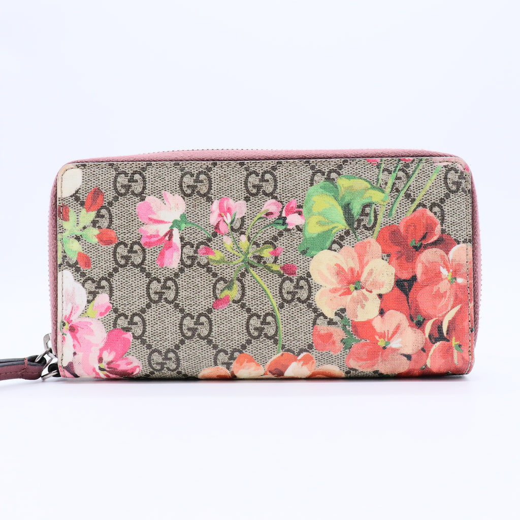 GG Blooms Zip Around Wallet