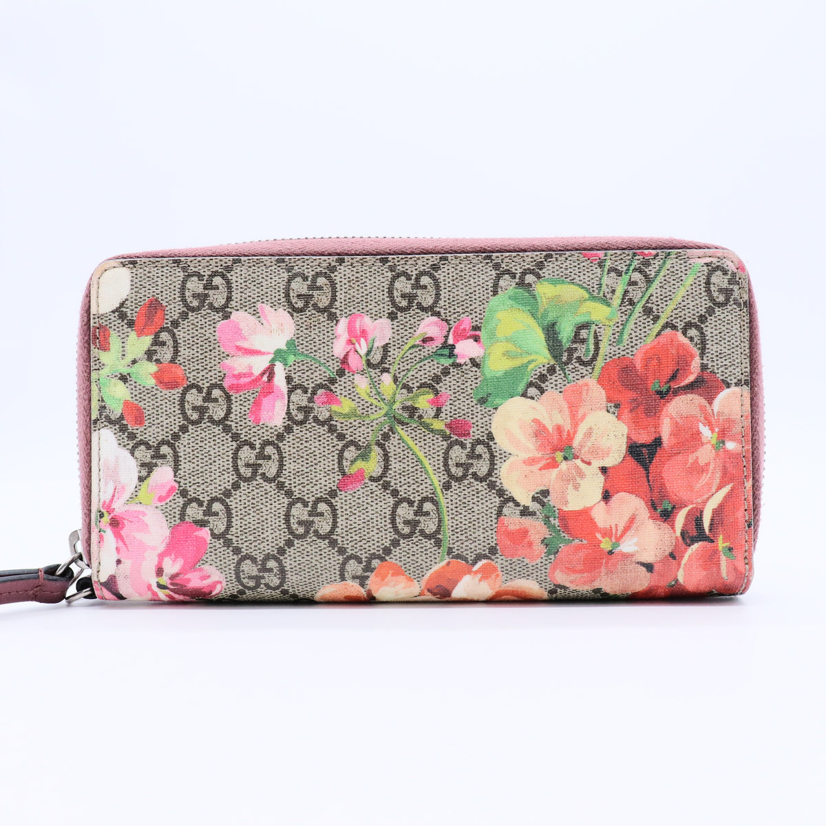 GG Blooms Zip Around Wallet