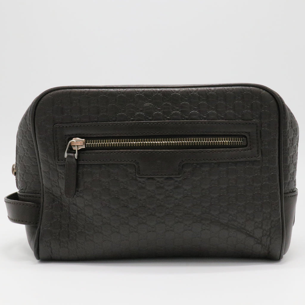 Micro Guccissima Second Bag Clutch Handbag Black