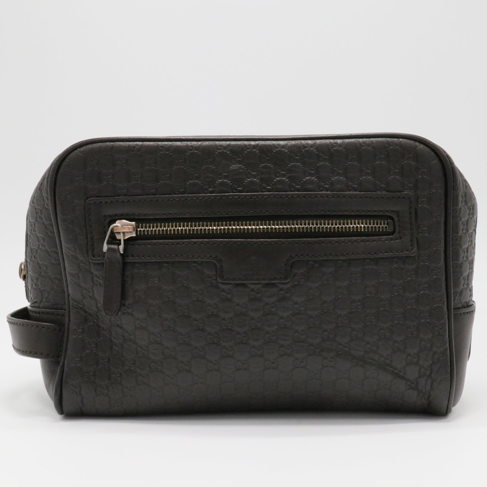 Micro Guccissima Second Bag Clutch Handbag Black