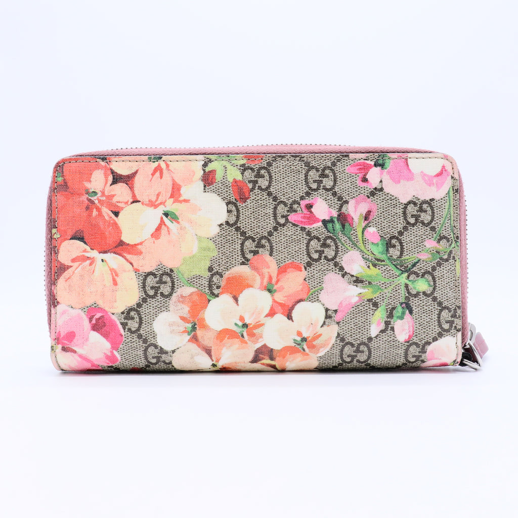 GG Blooms Zip Around Wallet