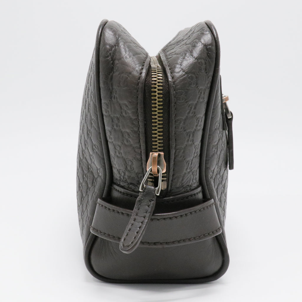 Micro Guccissima Second Bag Clutch Handbag Black