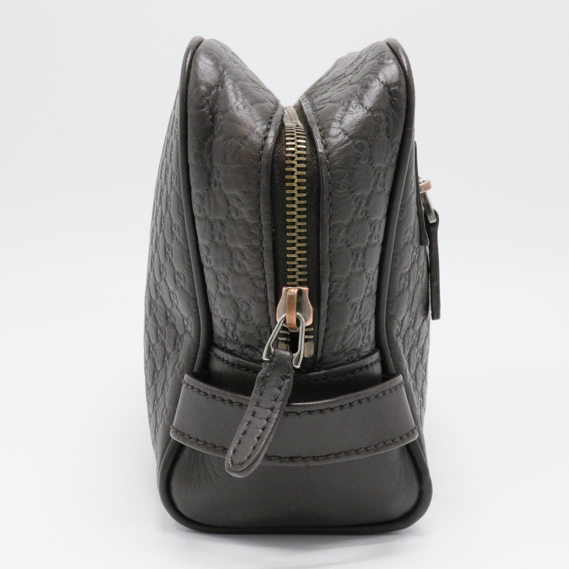Micro Guccissima Second Bag Clutch Handbag Black