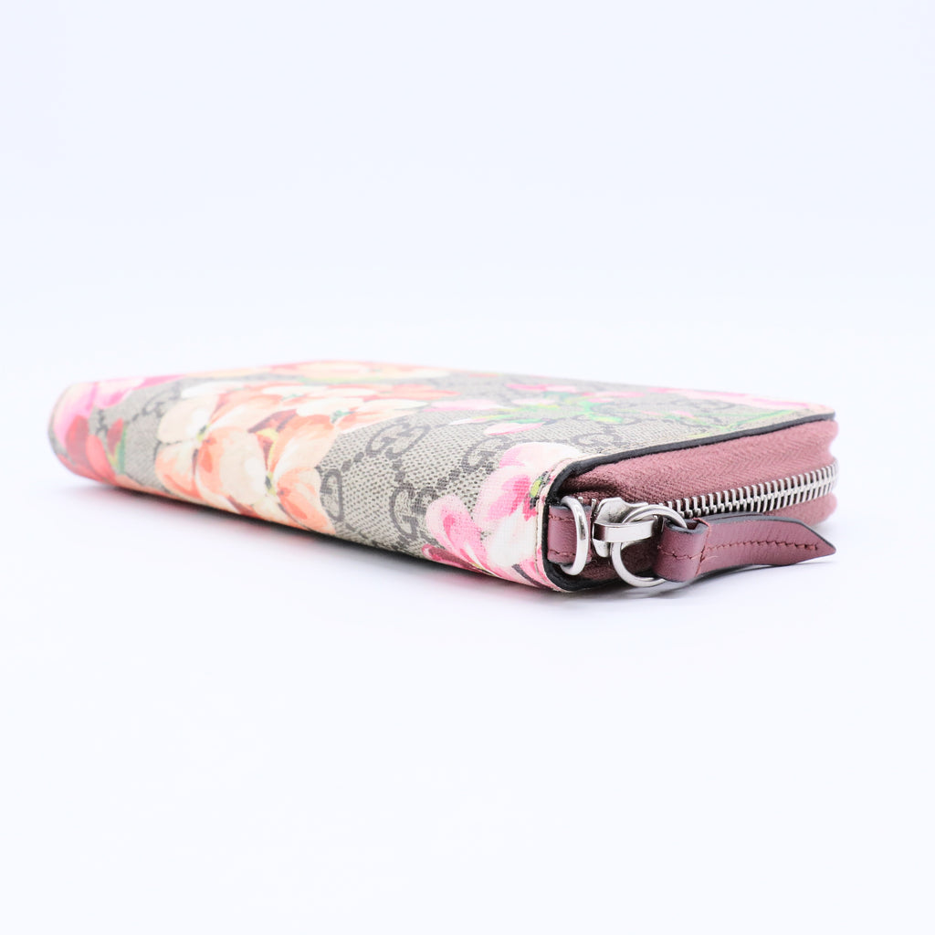 GG Blooms Zip Around Wallet