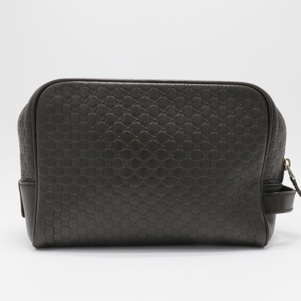 Micro Guccissima Second Bag Clutch Handbag Black