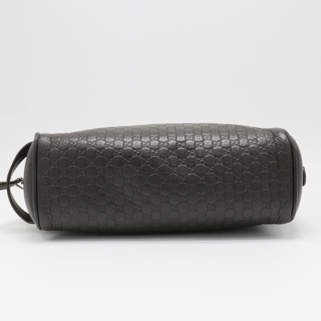 Micro Guccissima Second Bag Clutch Handbag Black