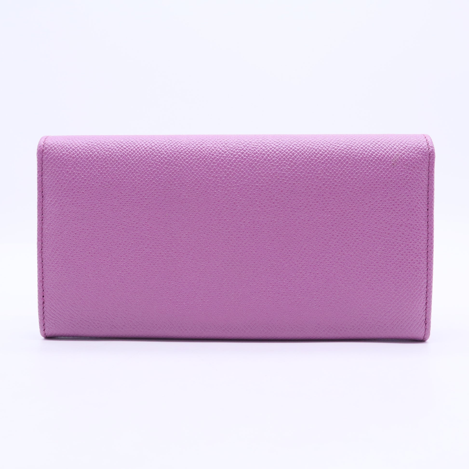 Bvlgari Leather Wallet Lavender Purple Twins W20199