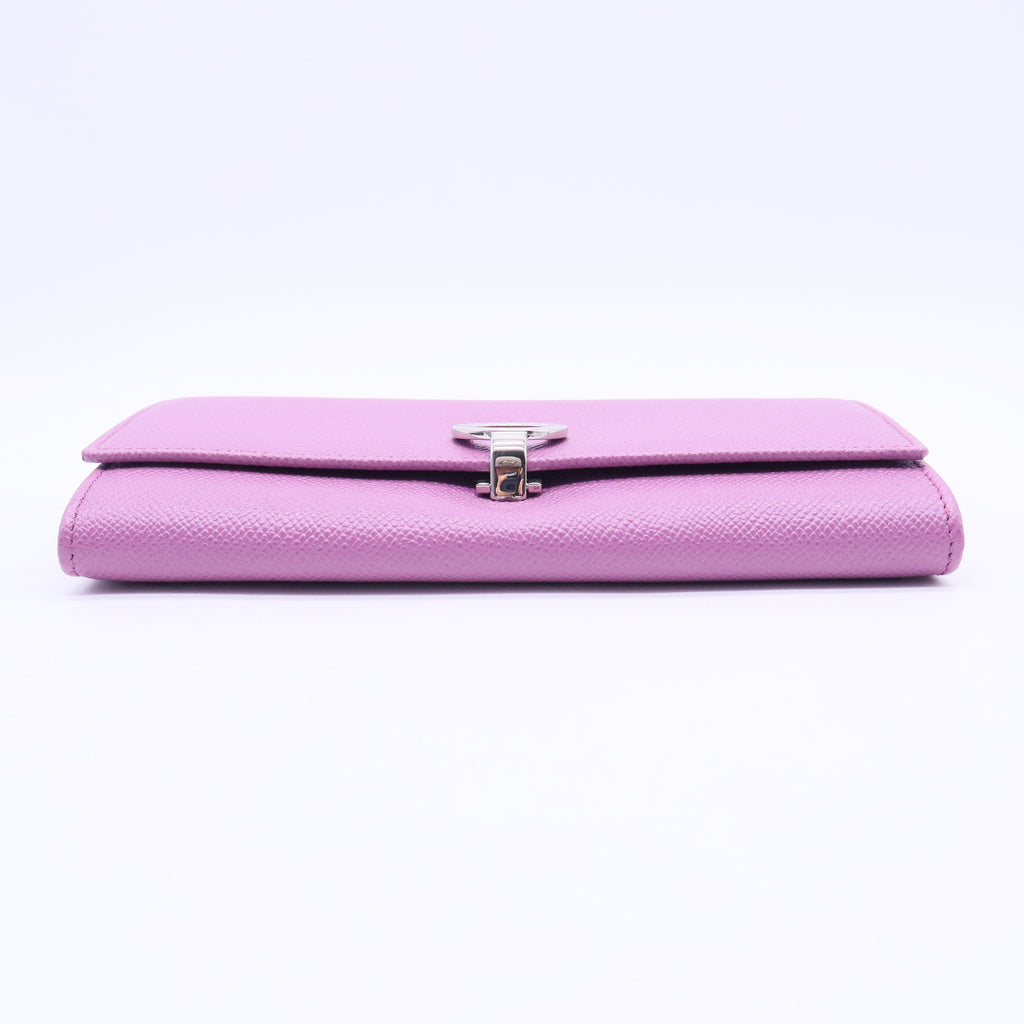 Bvlgari Leather Wallet Lavender Purple Twins W20199