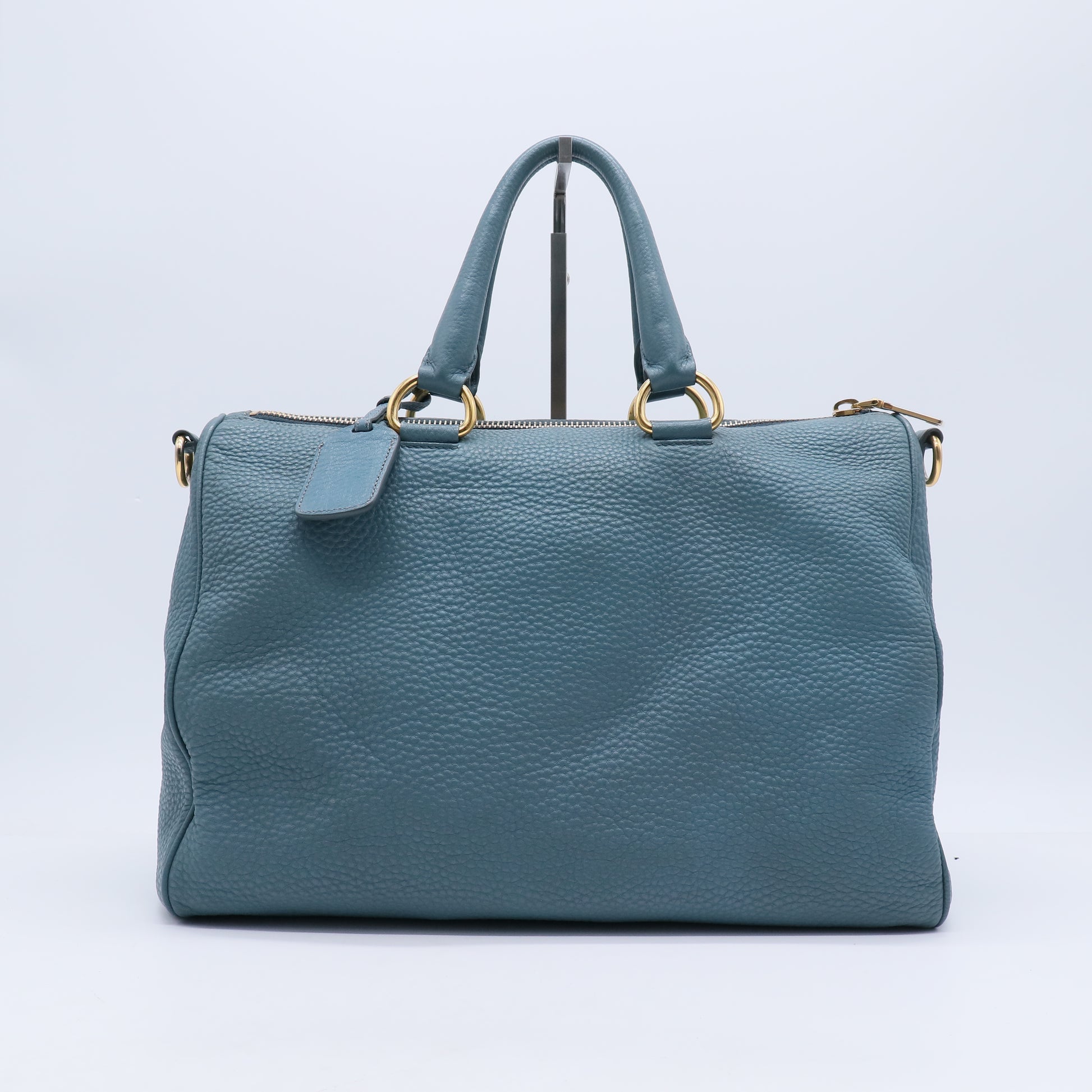 Vitello Daino Shopping Tote Marine B21478