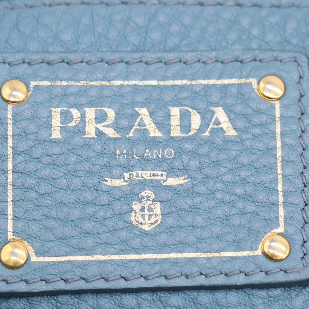 Vitello Daino Shopping Tote Marine B21478